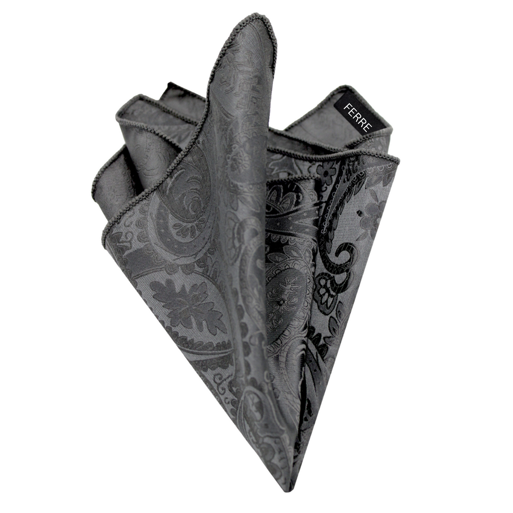 Ferrecci Mens Red/Black Paisley Wedding Prom Grad Choir Band 4pc Vest Set