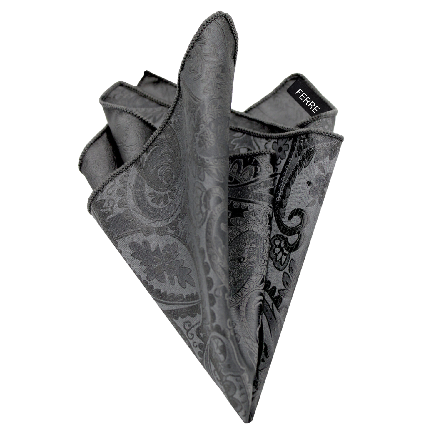 Ferrecci Mens Red/Black Paisley Wedding Prom Grad Choir Band 4pc Vest Set