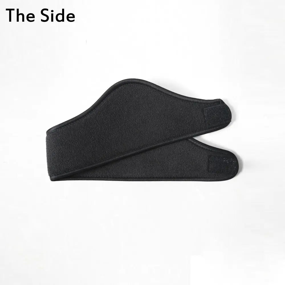 1PC Winter Women Men Ear Warmer Head Band Polar Fleece Black Ear Muff Stretch Spandex Unisex Hair Band Accessories Drop Ship